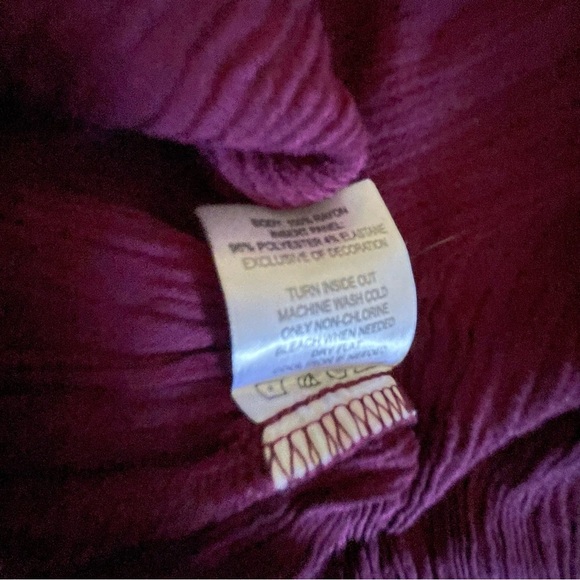 Indigo Soul Women's Wine Red Velvet Bib Top - Picture 6 of 6